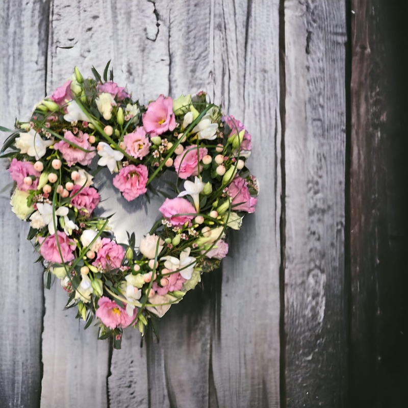 Heart (Open Mixed Flowers)