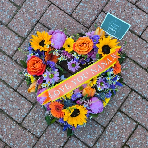 Heart (Open Mixed Flowers)